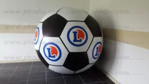 ballon football geant leclerc de 2m de diametre