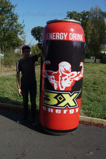 canette gonflable energy drink de 2.5m de haut