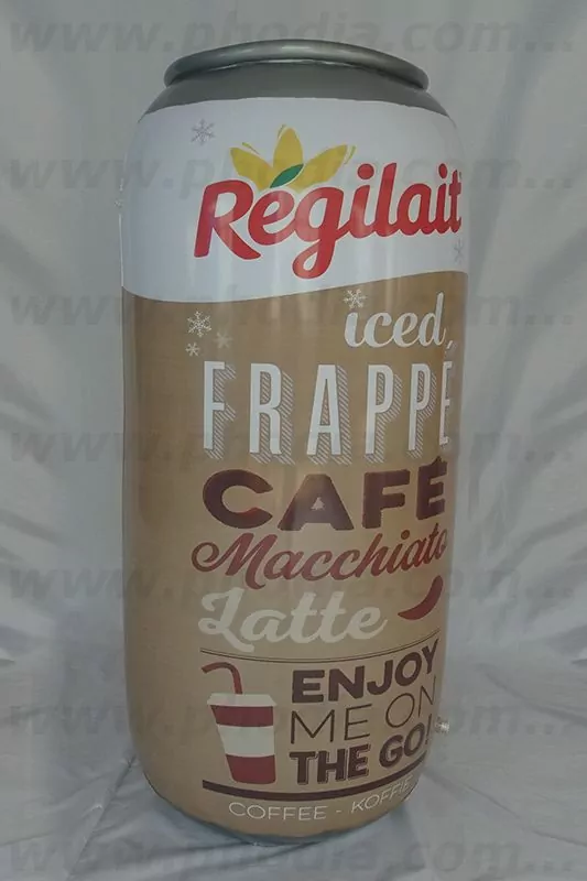 canette regilait cafe gonflable géant pour promotion du produit