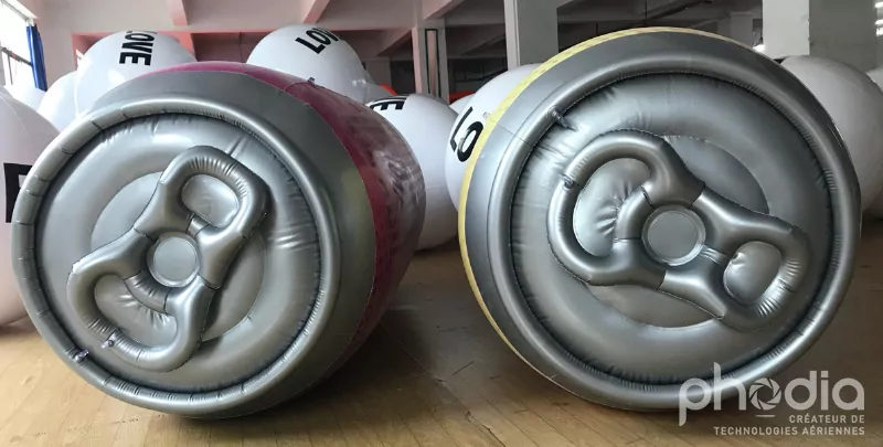 dessus canette Sbam: gonflable sur mesure