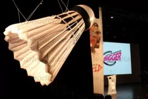 réplique volant badminton géant gonflable
