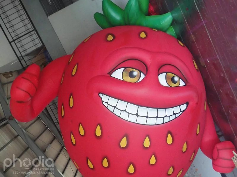 mascotte gonflable oasis gonflée à l'hélium