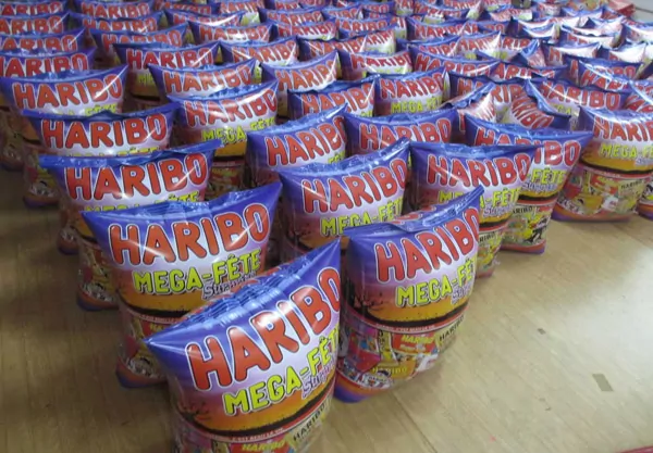 plv Haribo Mega fête géant gonflé à l'air