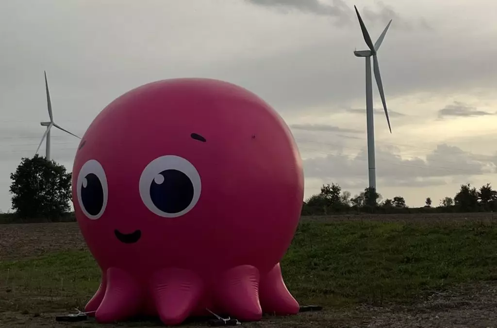 poulpe 3m octopus energy gonflable