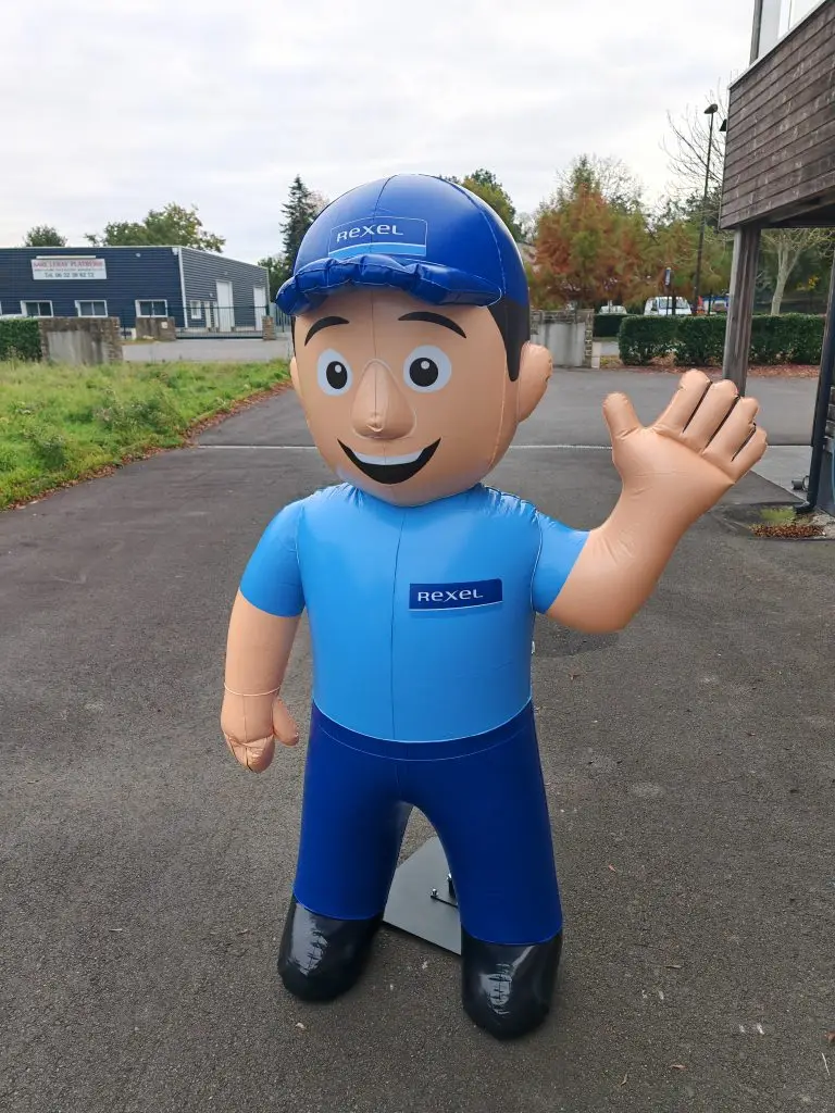 bonhomme gonflable Rexel plv